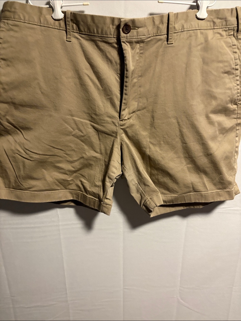 Men's Khaki Cotton Chino Shorts